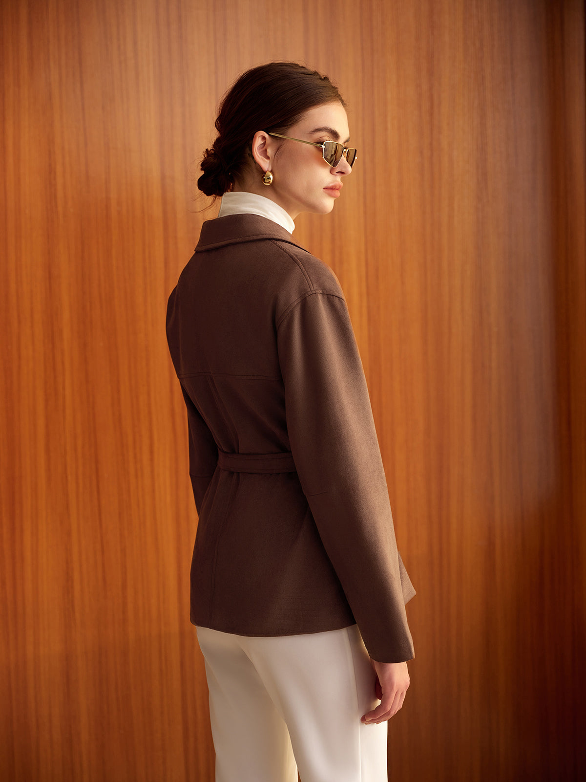Bohème Belted Suede Jacket — Svelte Chic