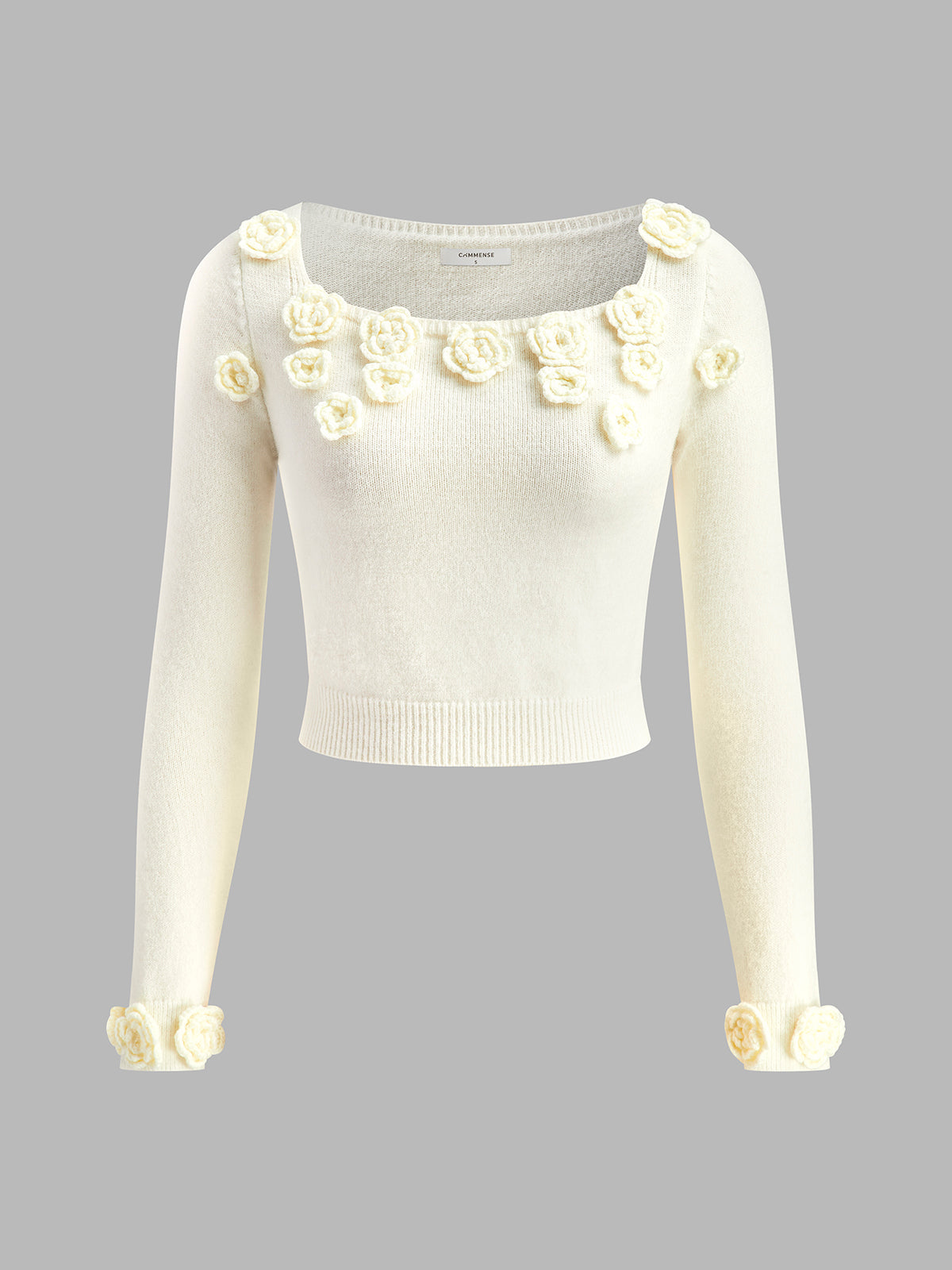 3D Flower Jersey Sweater — Svelte Chic