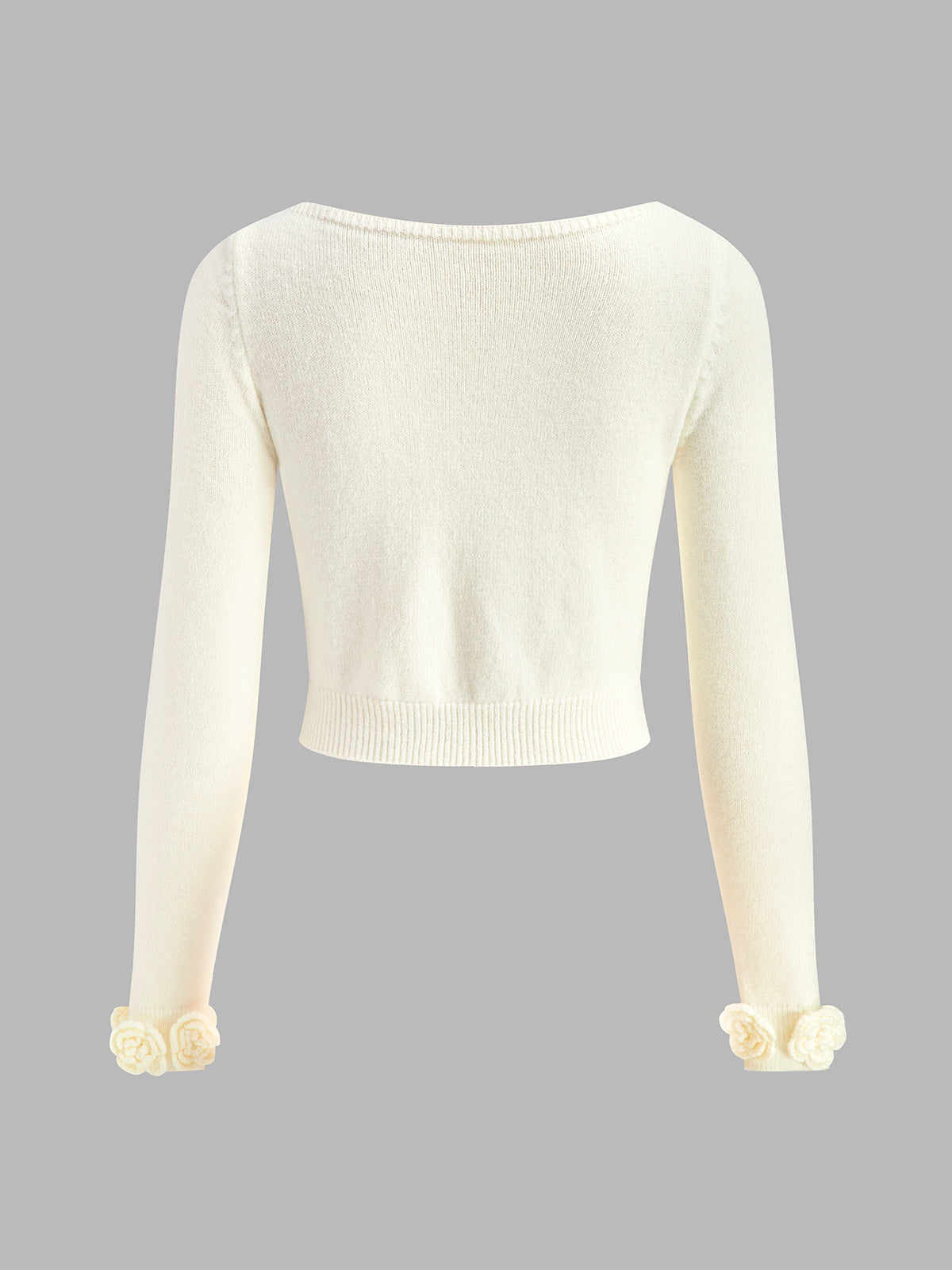3D Flower Jersey Sweater — Svelte Chic