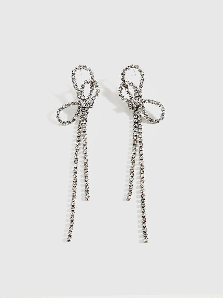 Stras Taşlı Kemer Püskül Küpe