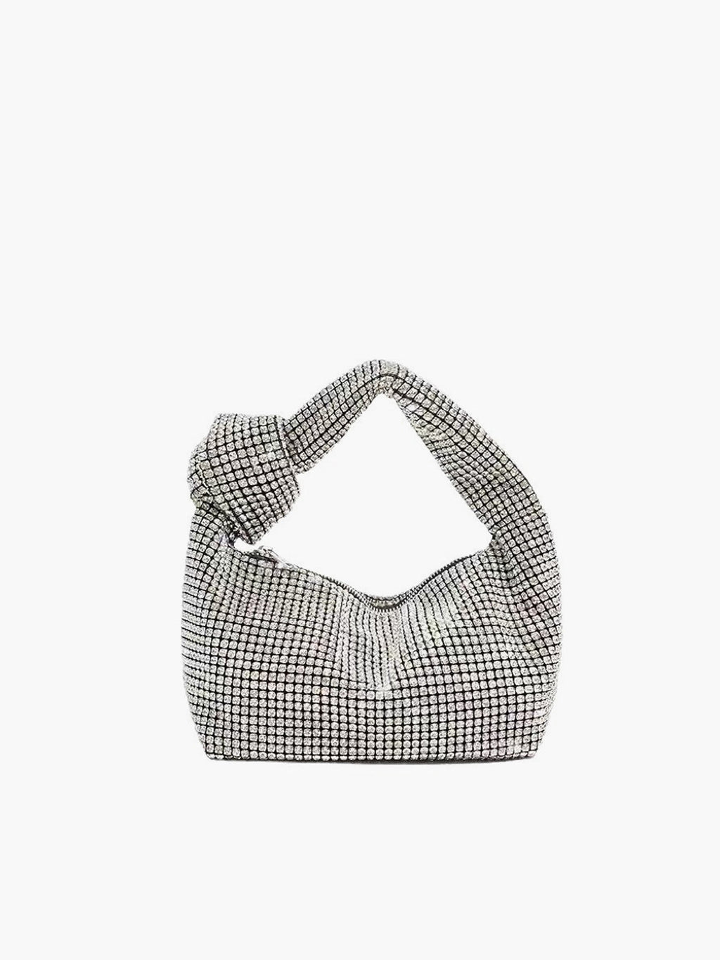 Round Crystal Knot Evening Bag — Svelte Chic