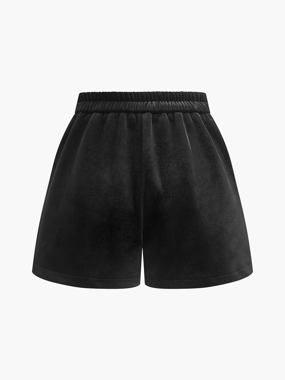 Velvet Mid Rise Shorts — Svelte Chic