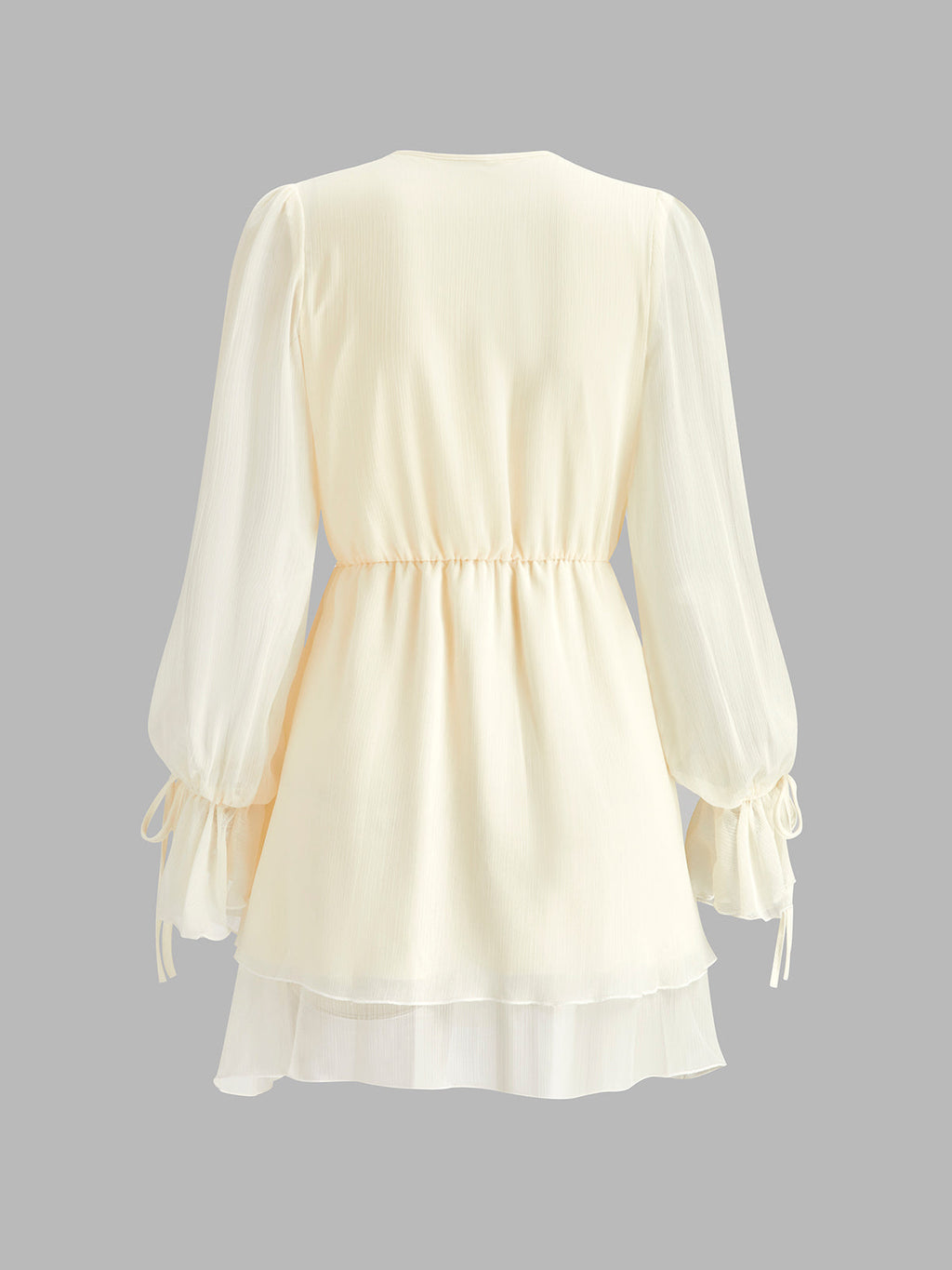 Ruffle Collar Chiffon Mini Dress — Svelte Chic
