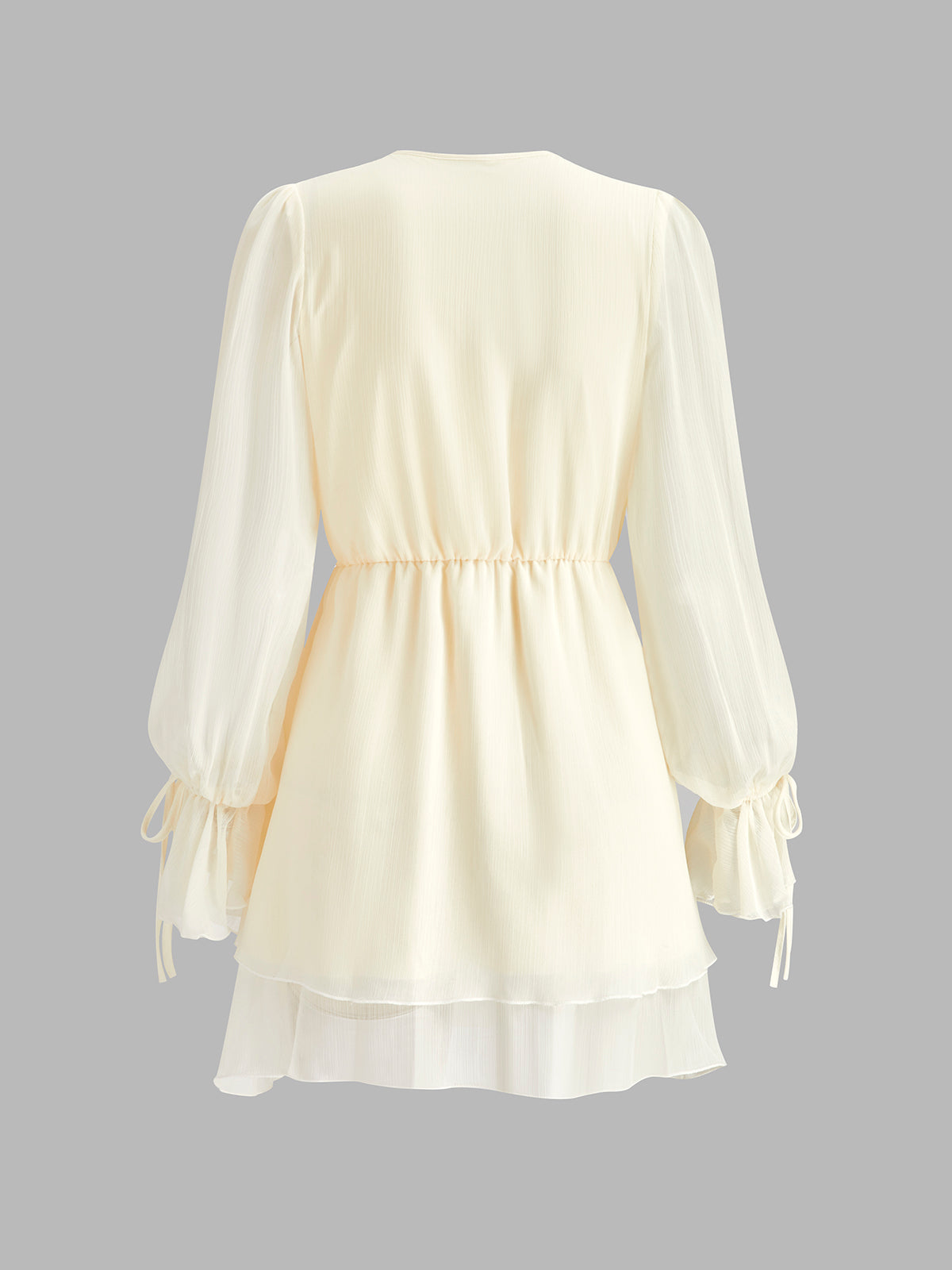 Ruffle Collar Chiffon Mini Dress — Svelte Chic