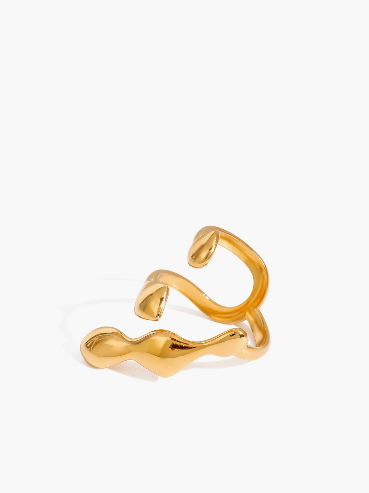 Liquid Lava Adjustable Open Ring — Svelte Chic
