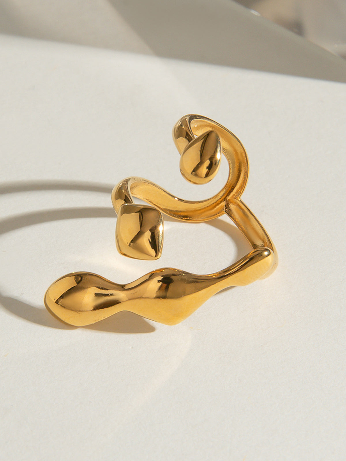 Liquid Lava Adjustable Open Ring — Svelte Chic