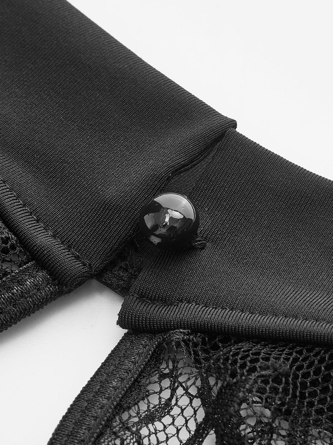 Kısa Kesim Dantel Panelli Korse Bluz