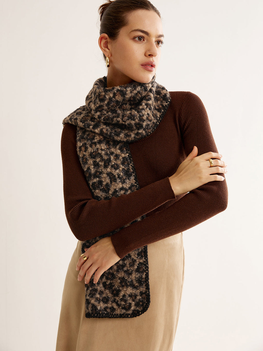 Leopard Print Minky Scarf — Svelte Chic