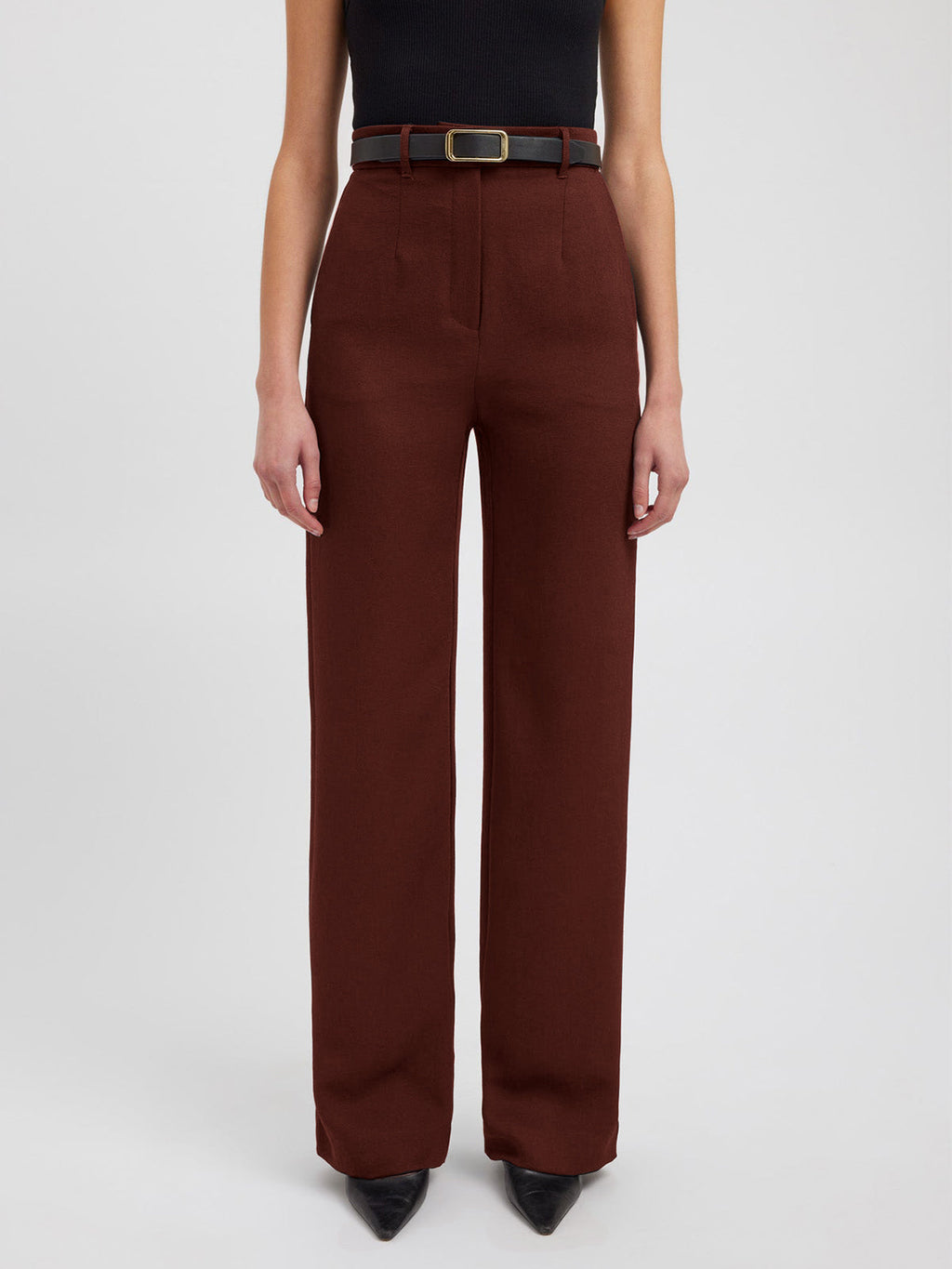 Woven Straight Leg Trousers — Svelte Chic
