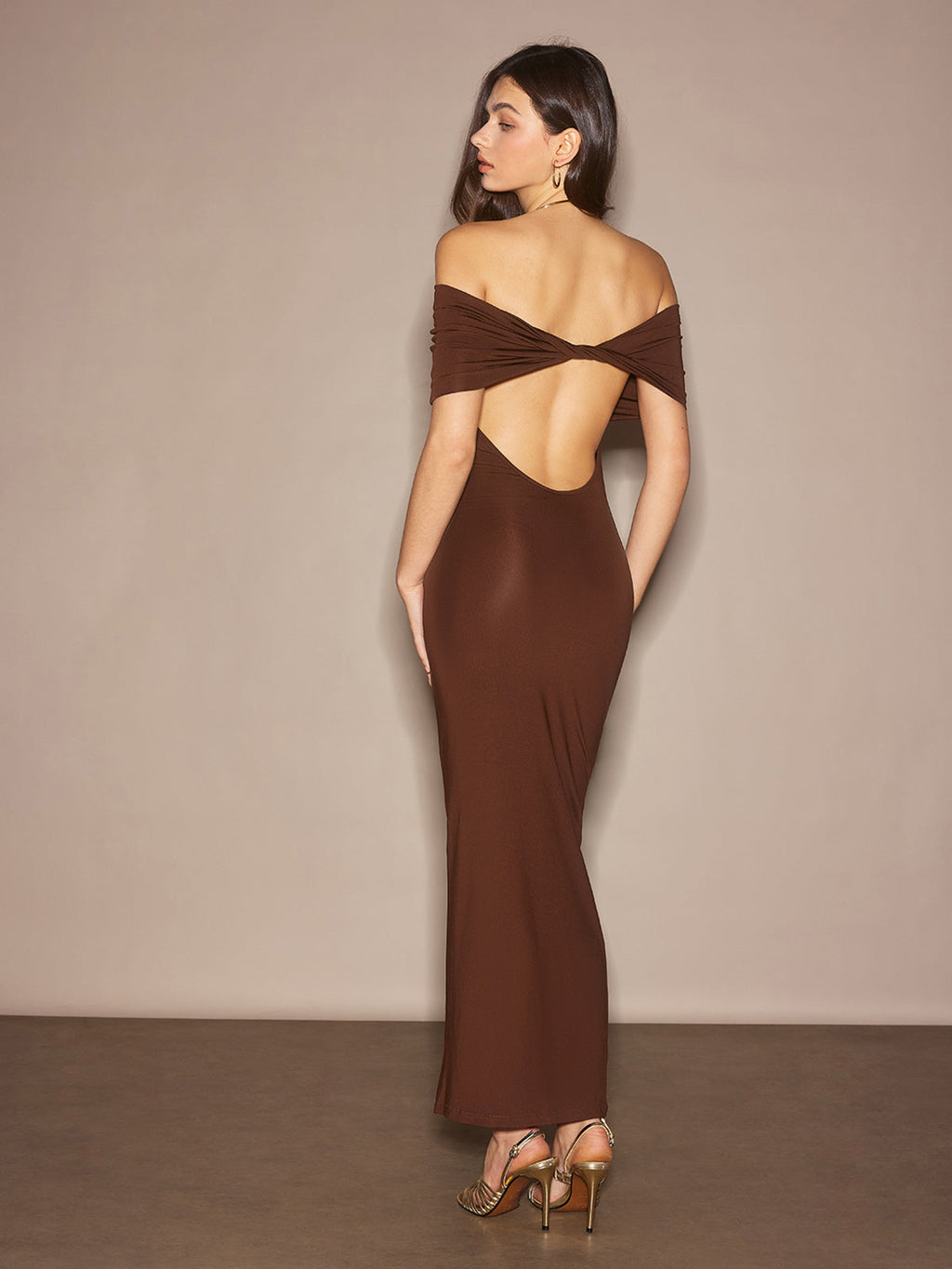One Shoulder Ruched Maxi Dress — Svelte Chic