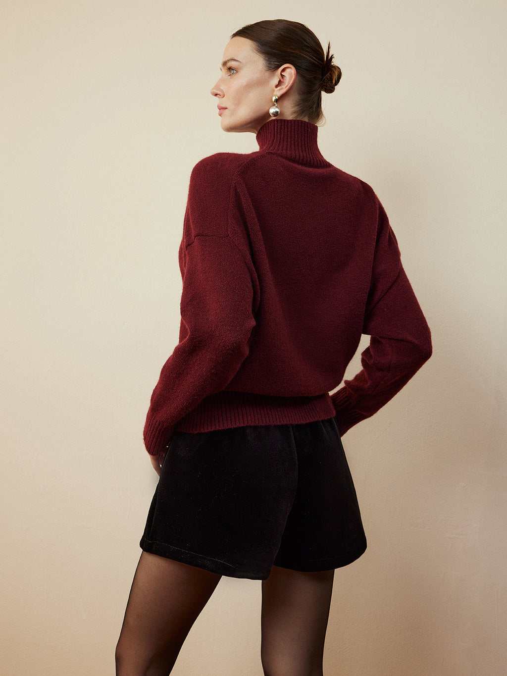 Velvet Mid Rise Shorts — Svelte Chic