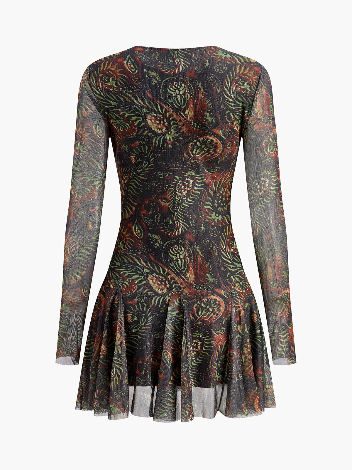 Retro Tie-Dye Mesh Mini Dress — Svelte Chic
