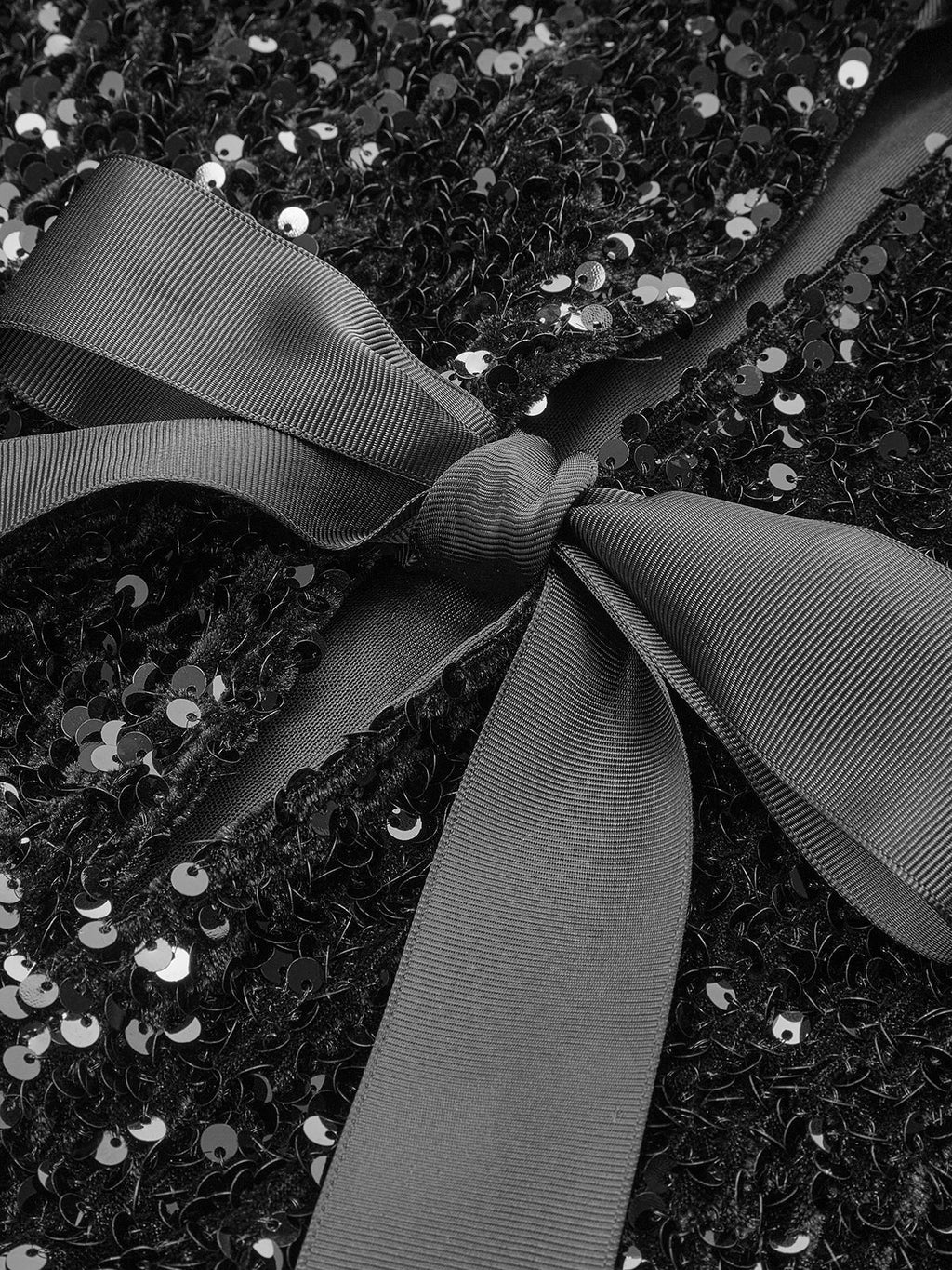 Sequin Velvet Bow Jacket — Svelte Chic