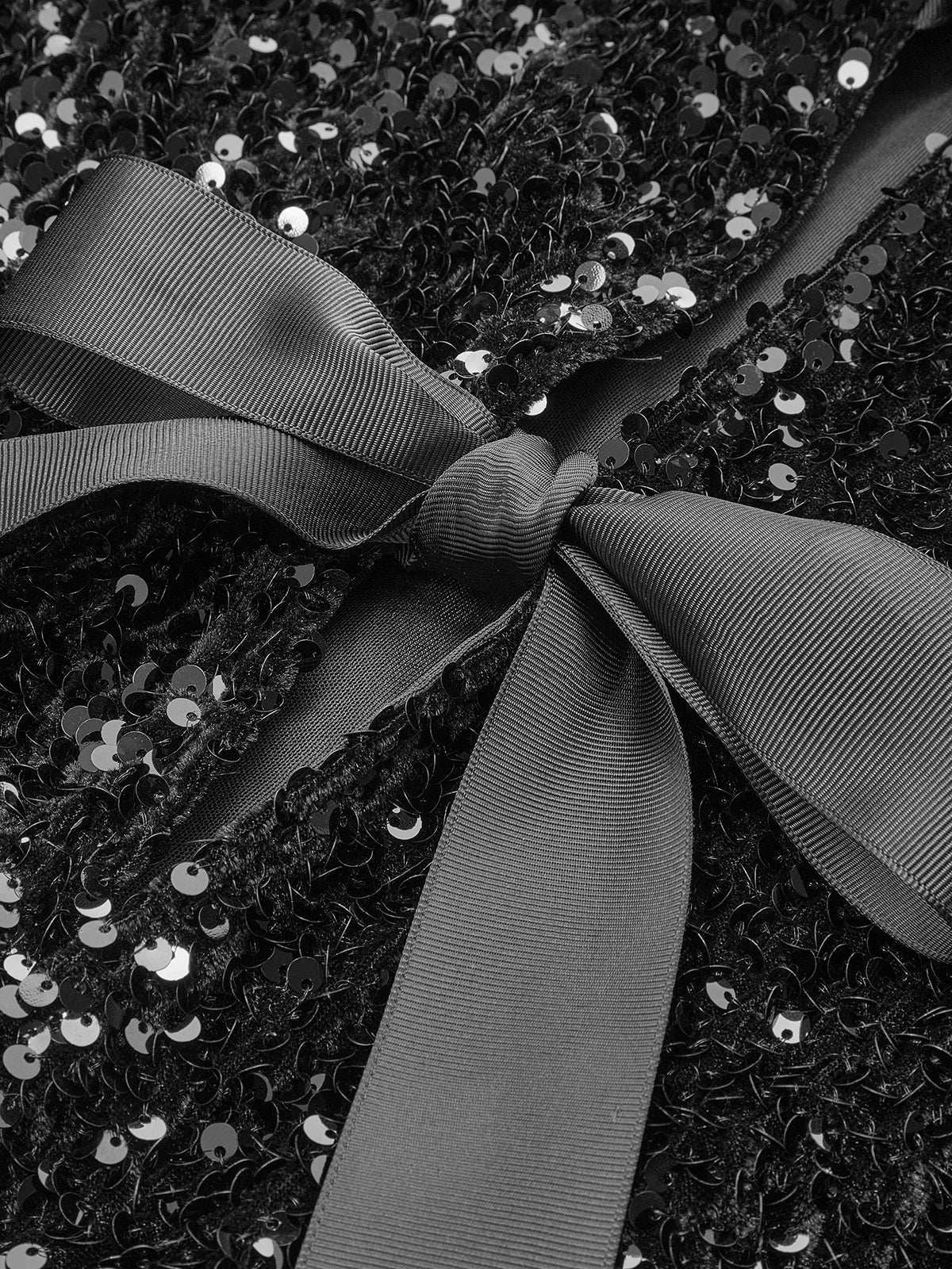 Sequin Velvet Bow Jacket — Svelte Chic