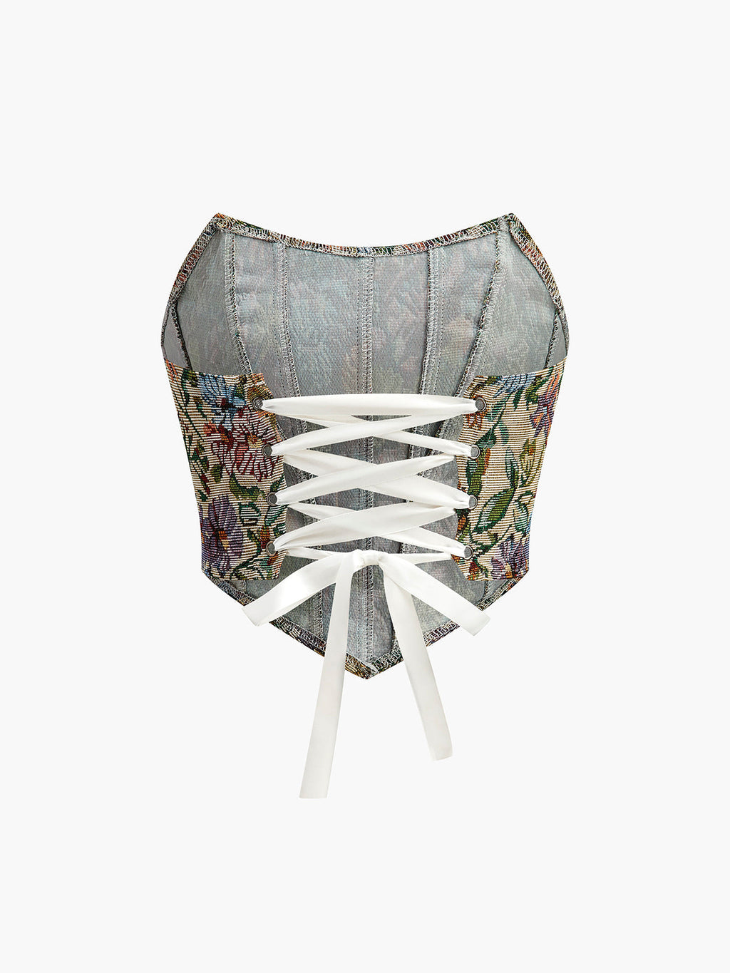 Floral Drawstring Corset — Svelte Chic