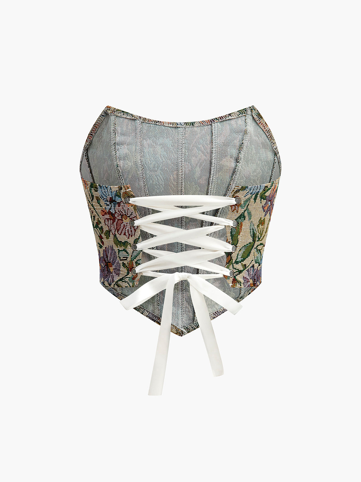Floral Drawstring Corset — Svelte Chic