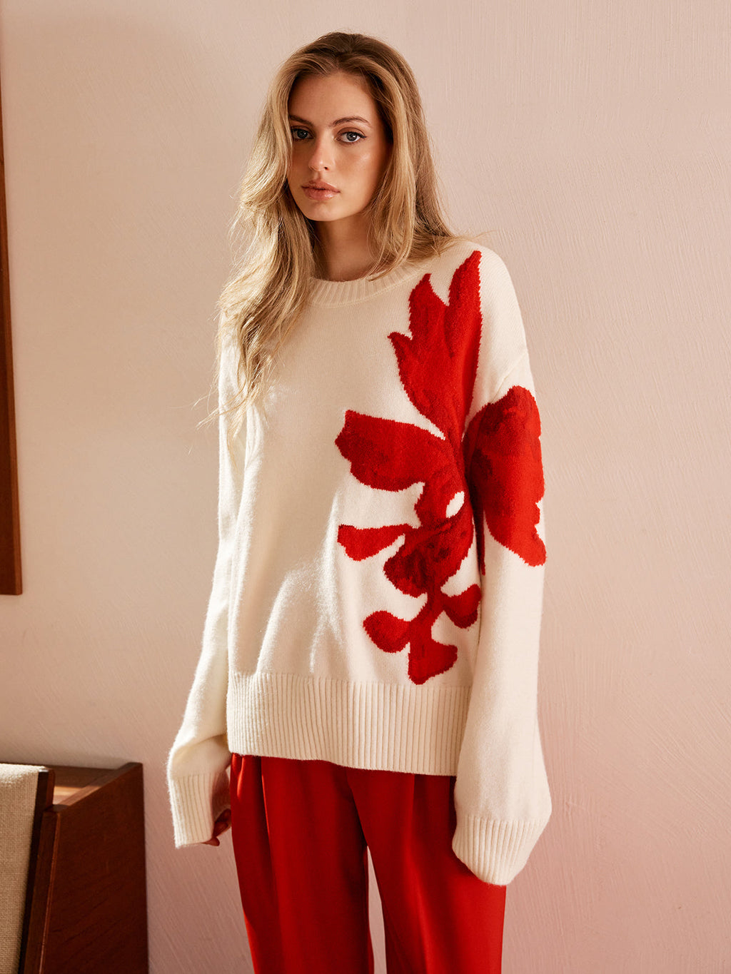 Jacquard Knit Sweatshirt — Svelte Chic