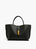 Textured Top Handle Bag in Black — Svelte Chic