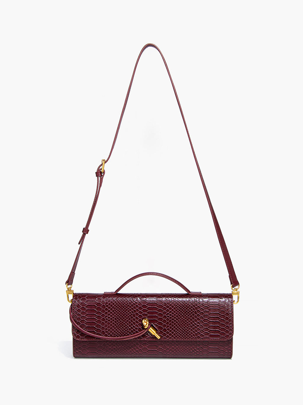 Textured Double Flap Shoulder Bag — Svelte Chic
