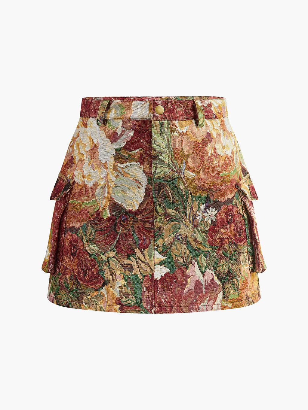 Floral Pocket Mini Skirt — Svelte Chic