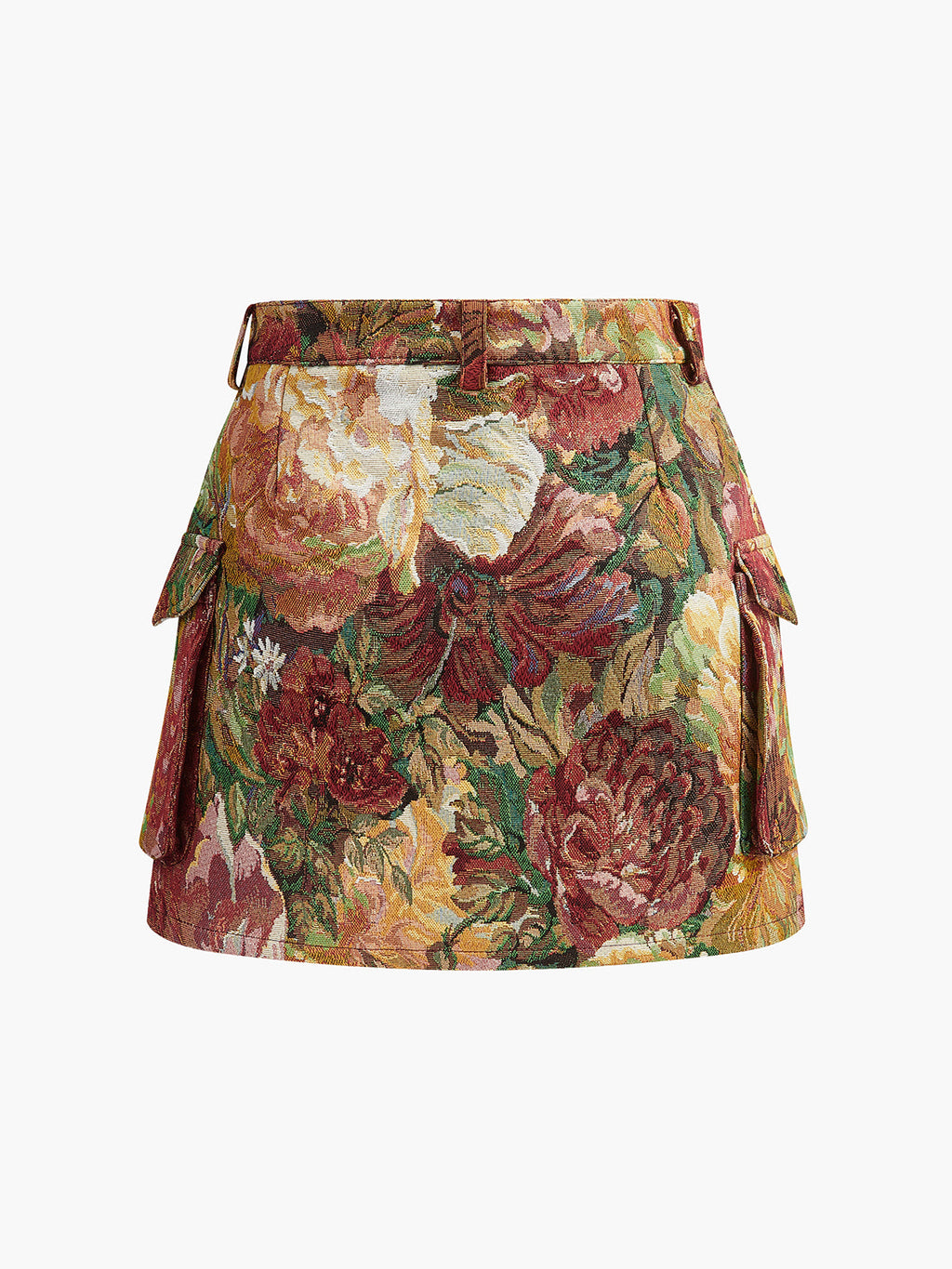 Floral Pocket Mini Skirt — Svelte Chic