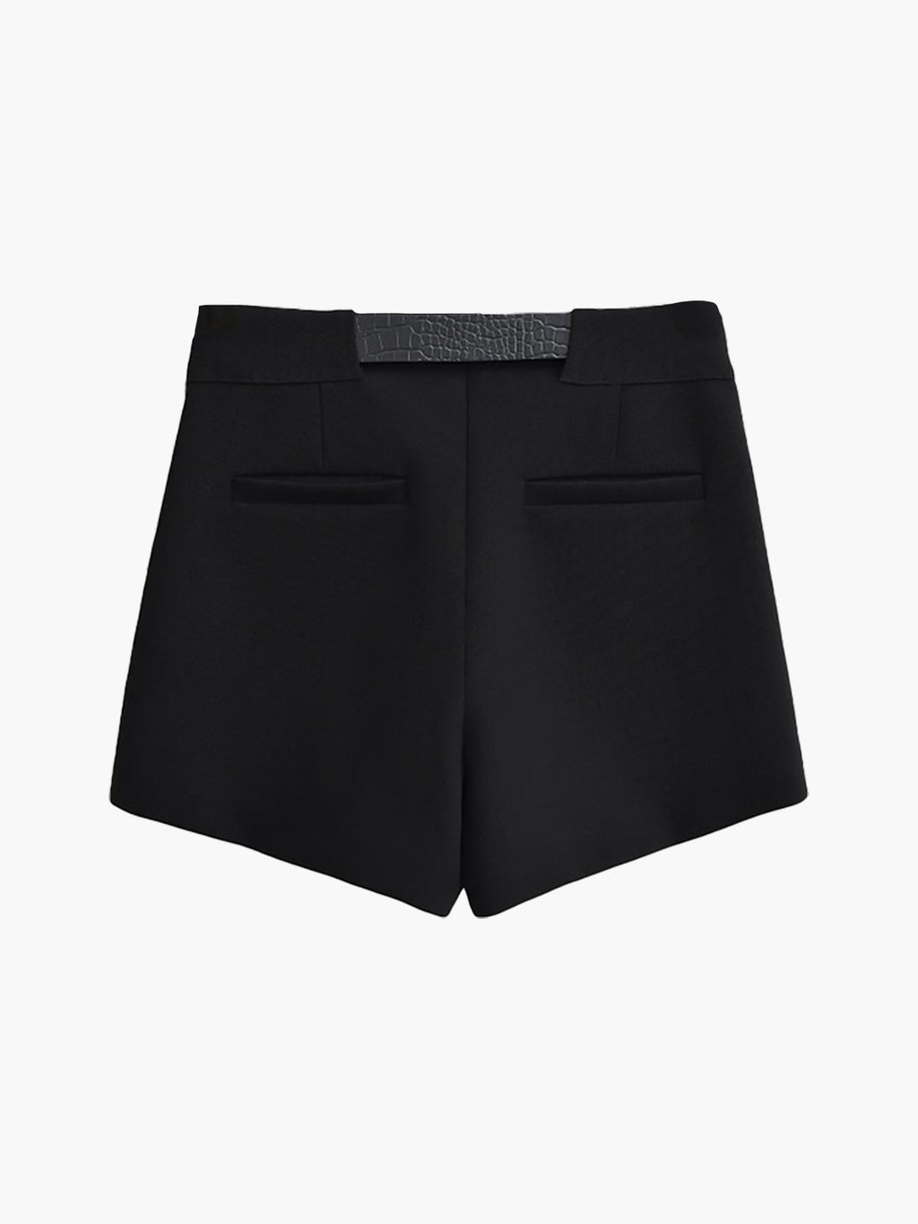 High Waist Belted Jersey Shorts — Svelte Chic