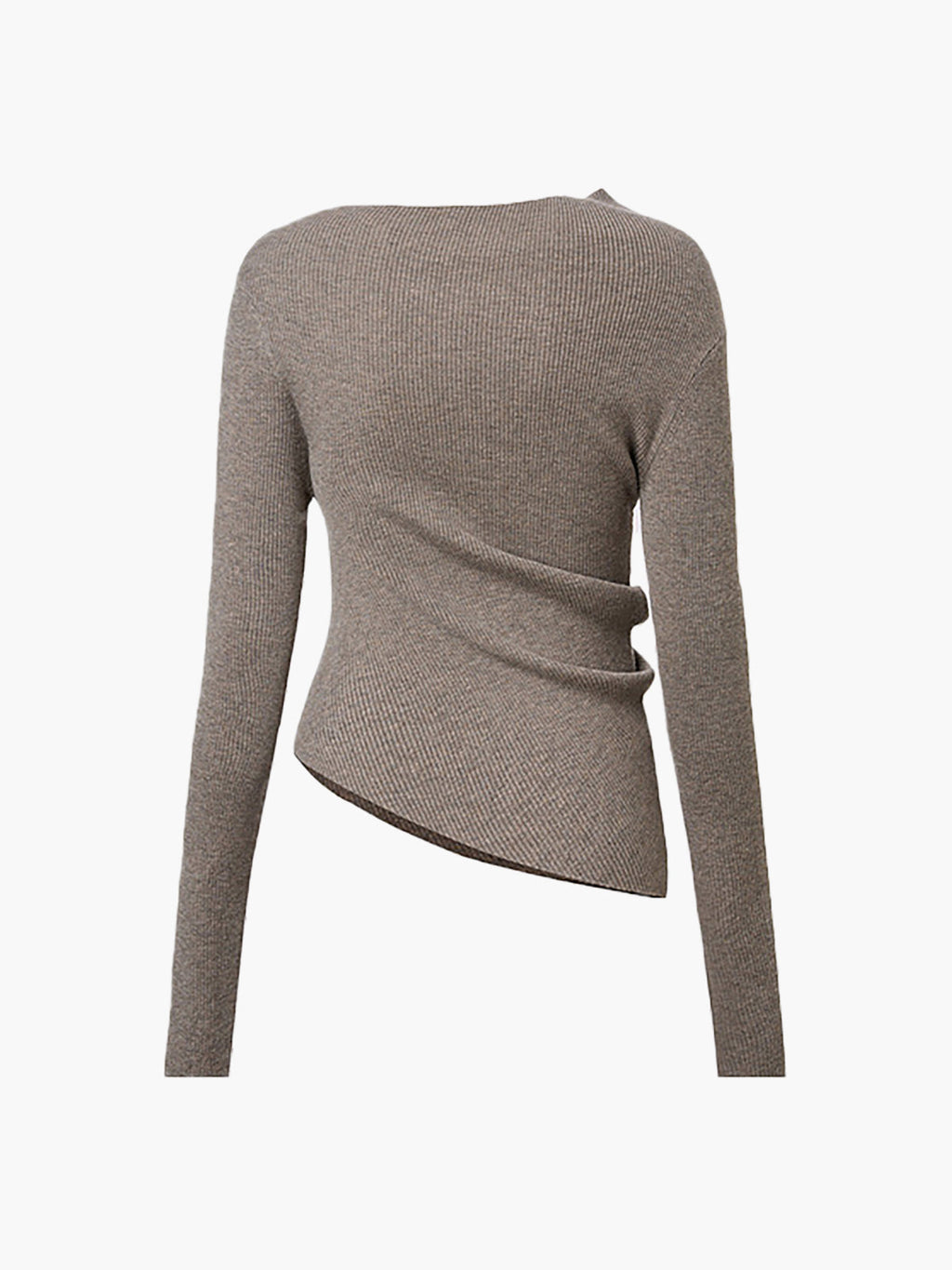 Asymmetric Sequin Wool Blend Knit Top — Svelte Chic