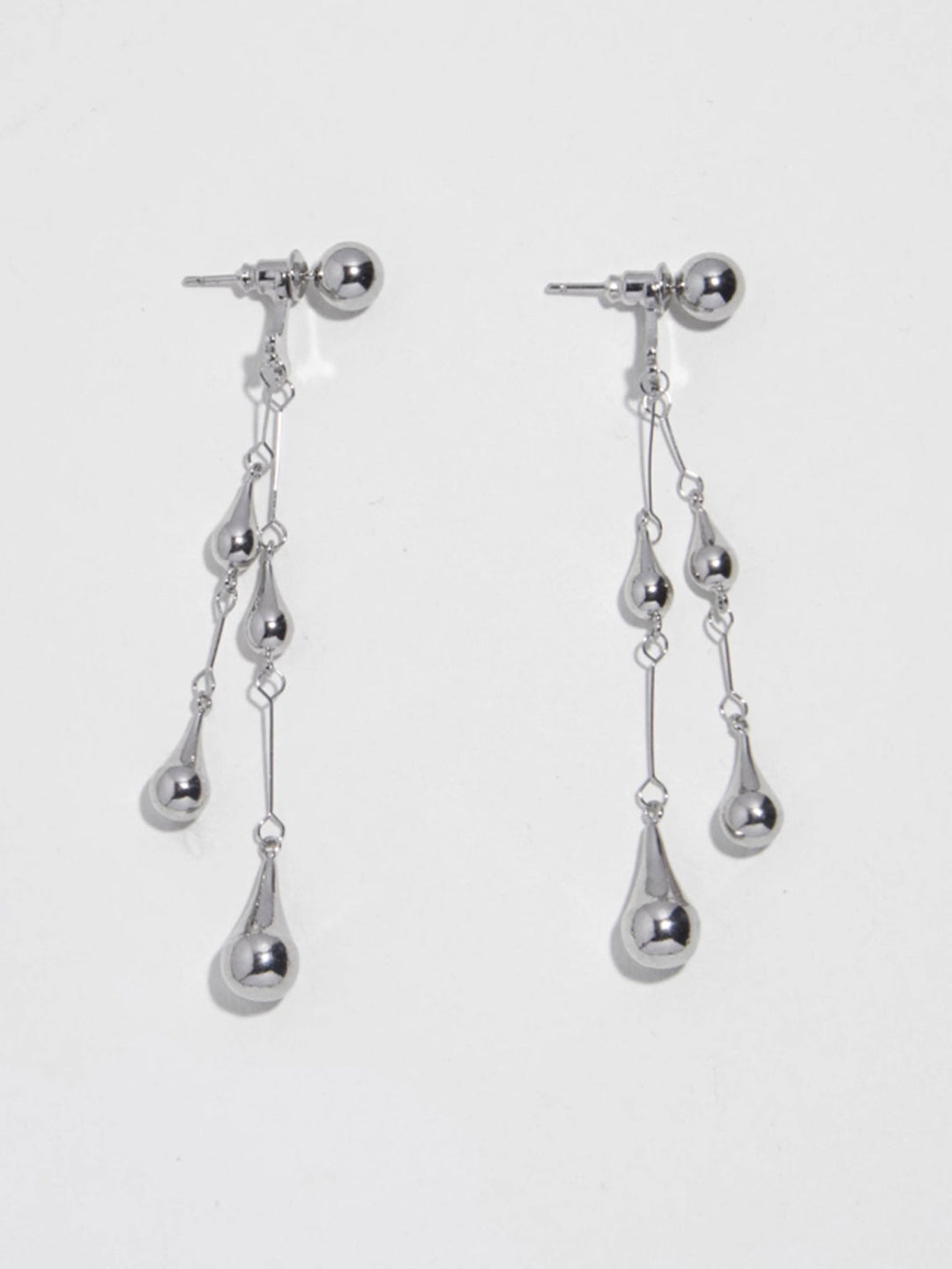 Şık Su Damlası Külçe Küpeler, Gösterişli Taş Detaylı