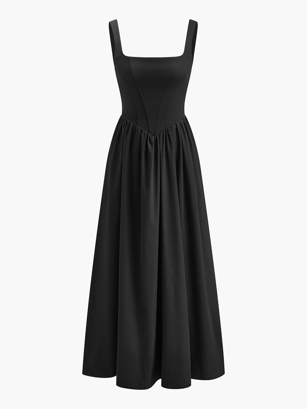 Bennet Pleated Zip Maxi Dress — Svelte Chic