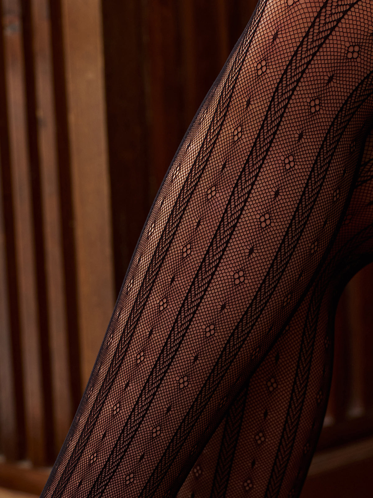 Openwork Floral Tights — Svelte Chic
