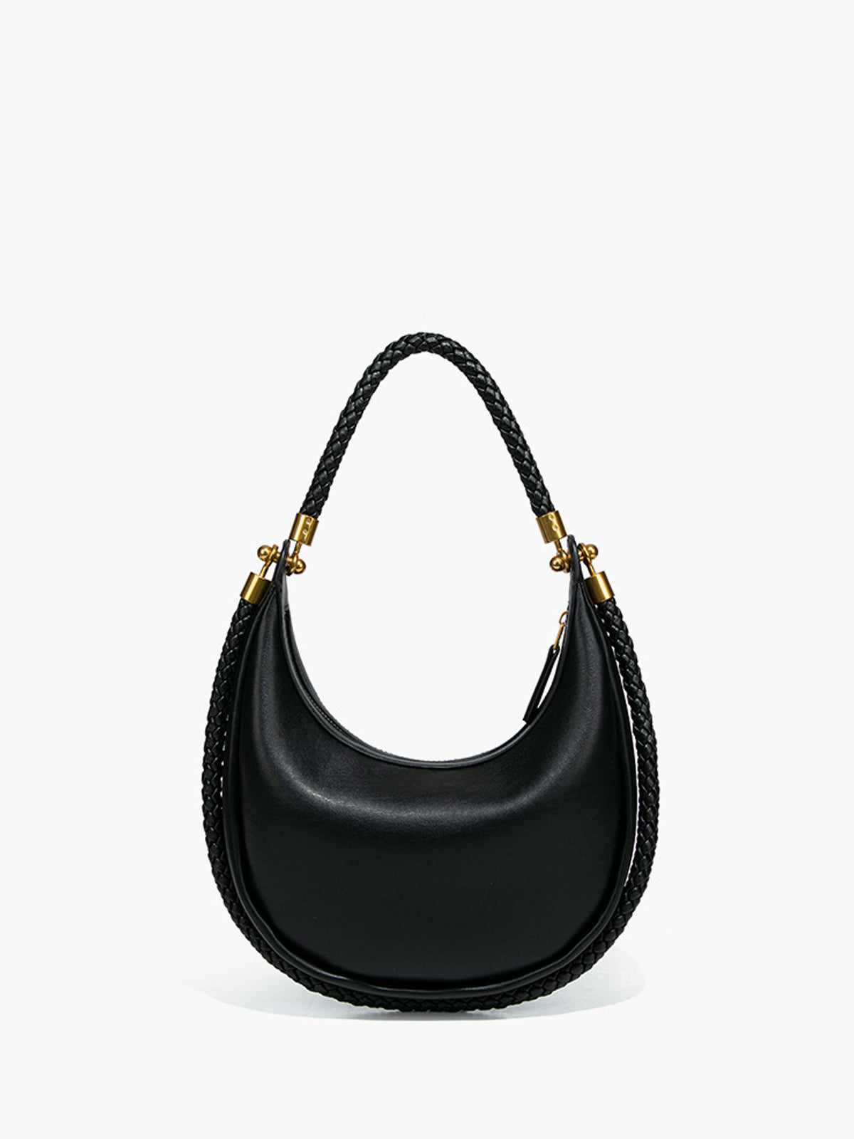 Woven Handle Crescent Bag — Svelte Chic