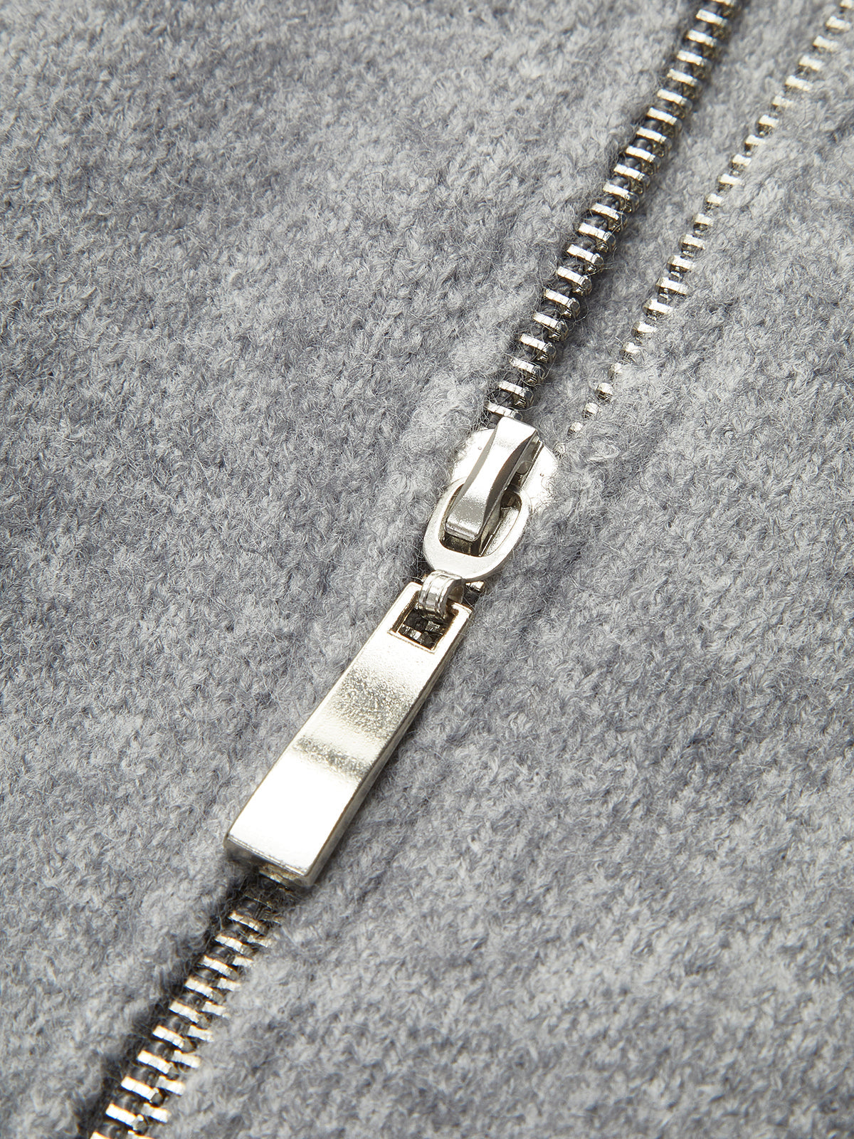 Zip Collar Oversized Knit Cardigan — Svelte Chic