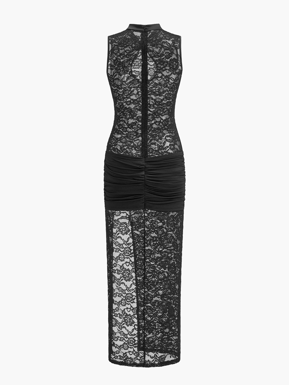 Sheer Lace Cutout Maxi Dress — Svelte Chic