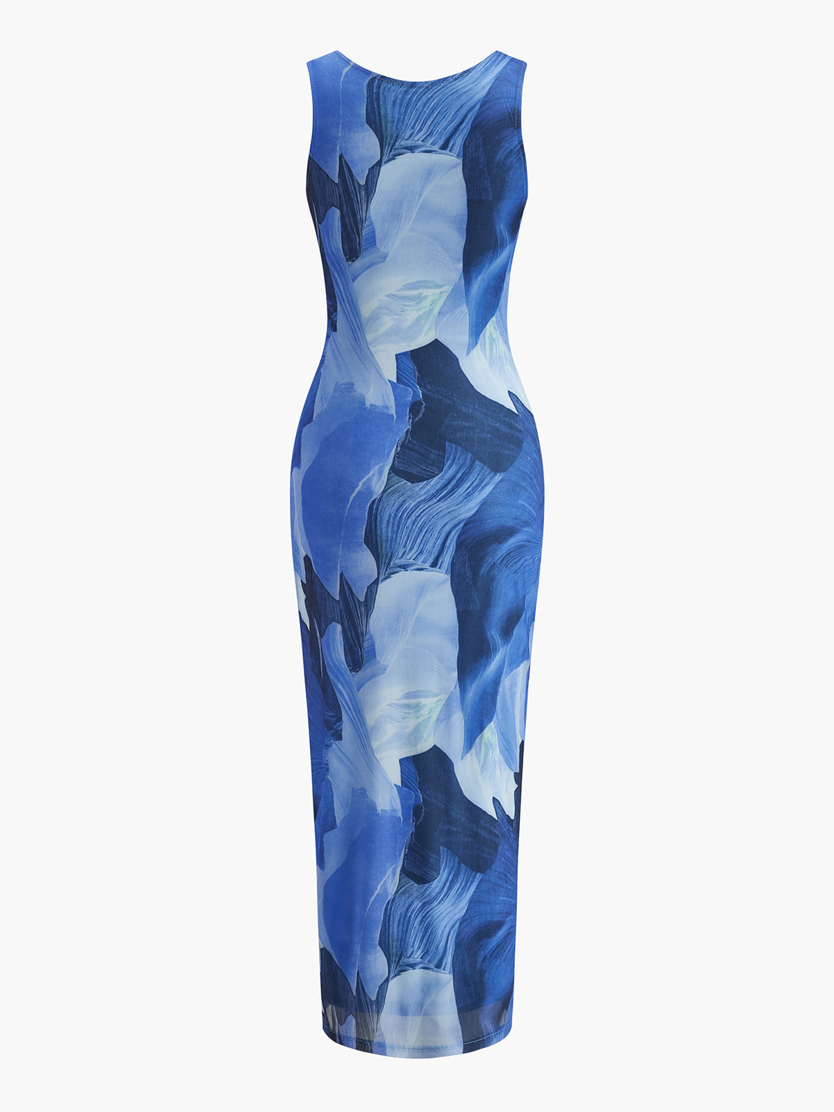 Strapless Floral Pleated Maxi Dress — Svelte Chic