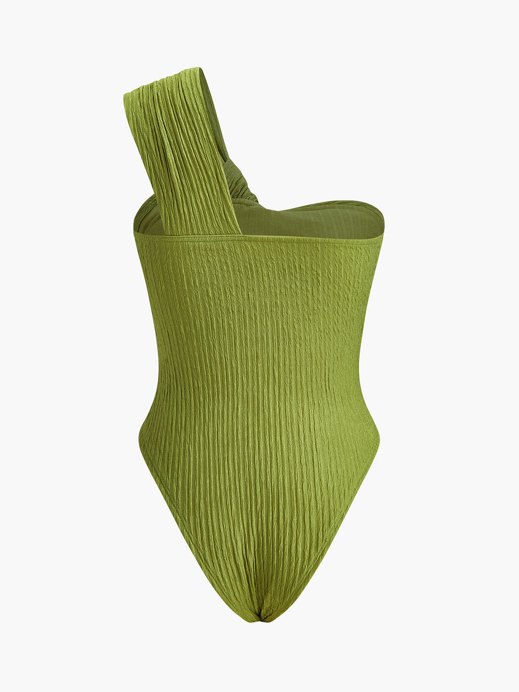 Twist Front One Shoulder Bodysuit — Svelte Chic