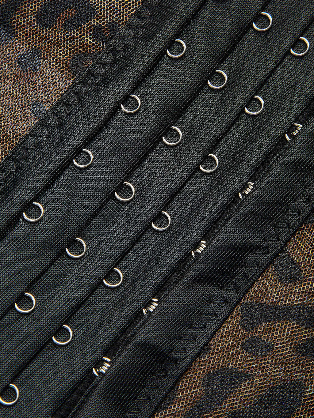 Leopard Print Mesh Corset — Svelte Chic