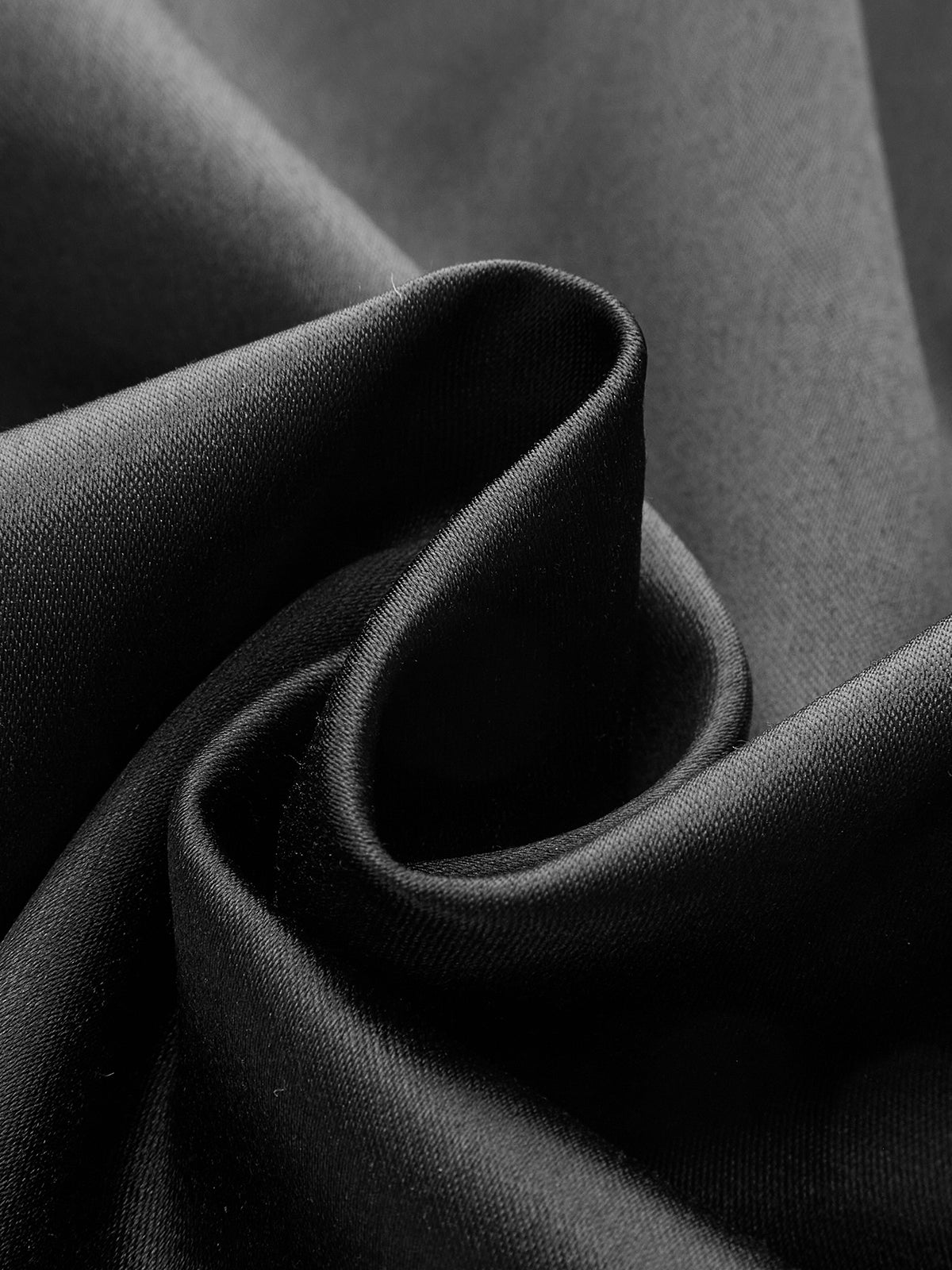 Back V-Neck Ruffle Satin Mini Dress — Svelte Chic