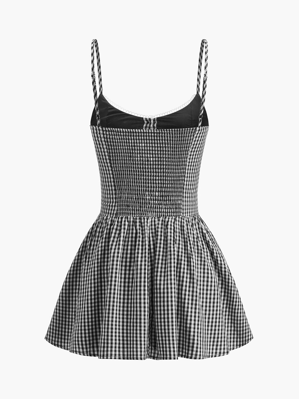 Check Button Cami Mini Dress — Svelte Chic