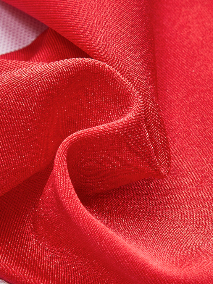 Стилен метален аксесоар с панделка и бикини тип бандо