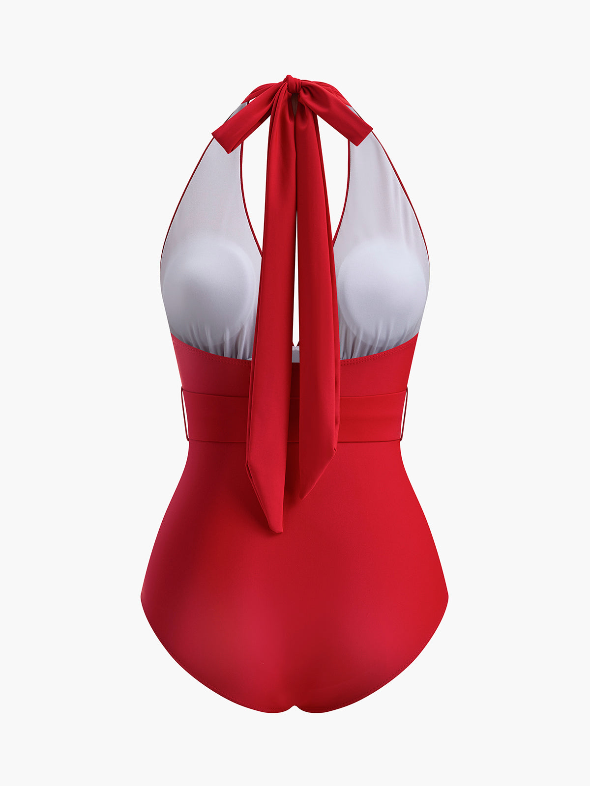 Halter Belted Swimsuit — Svelte Chic
