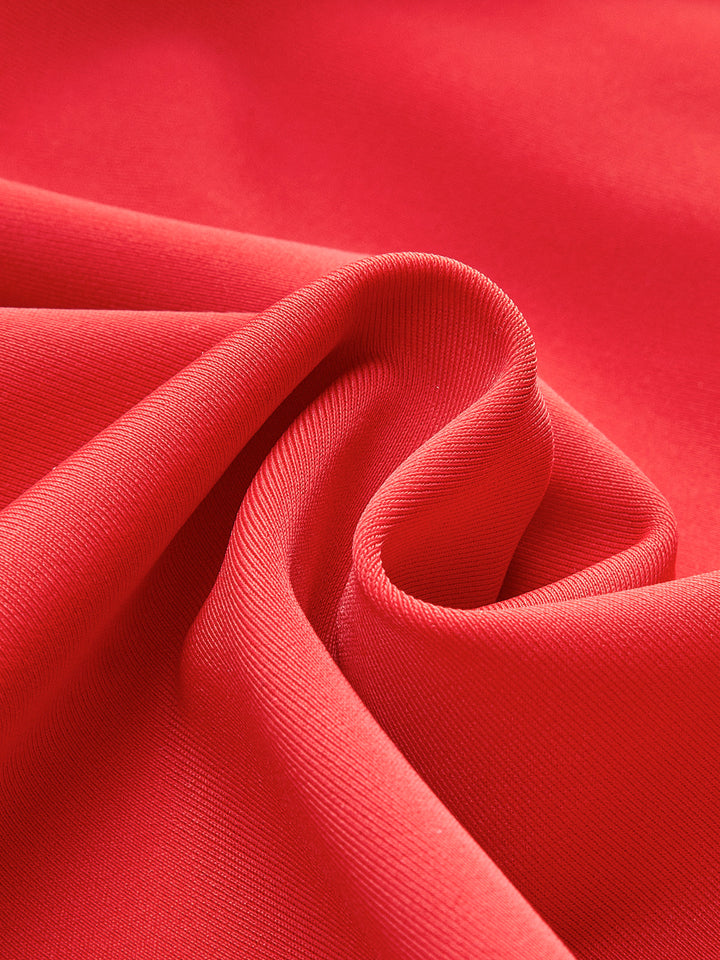 Şık Yarım Halter Yaka Tek Parça Mayo Şık Kemer ile