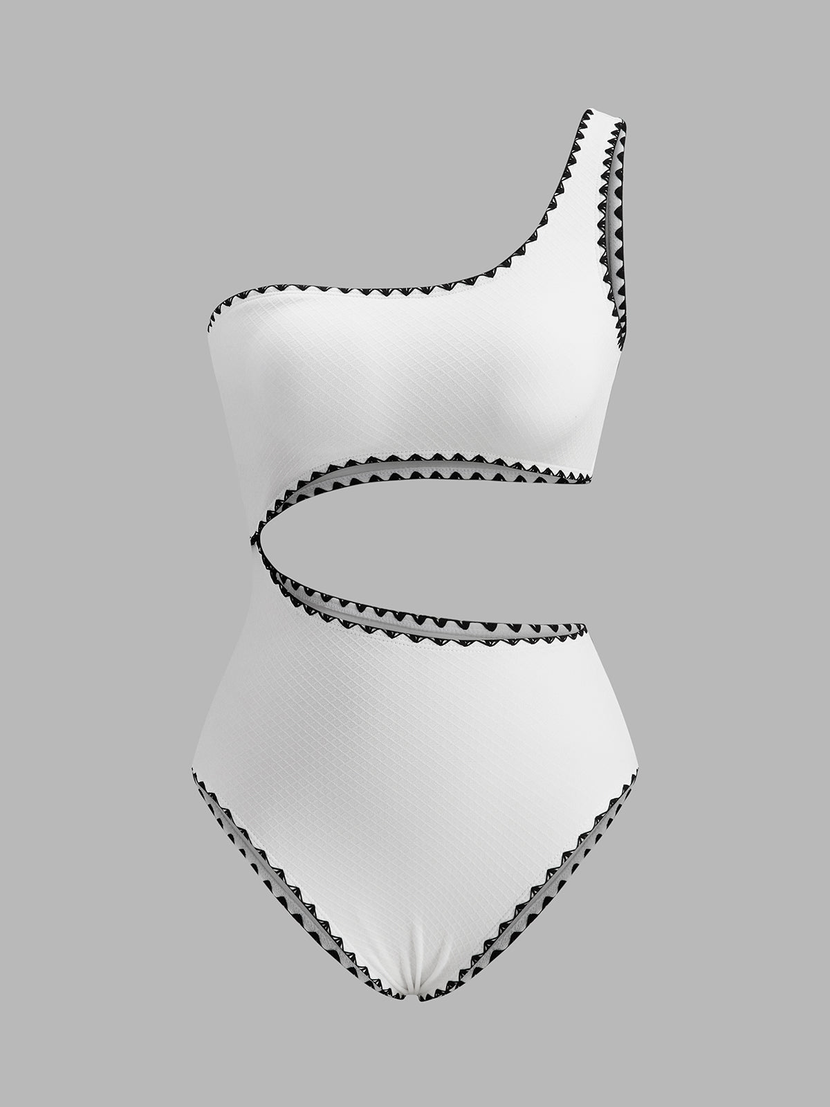 One Shoulder Cutout Swimsuit — Svelte Chic