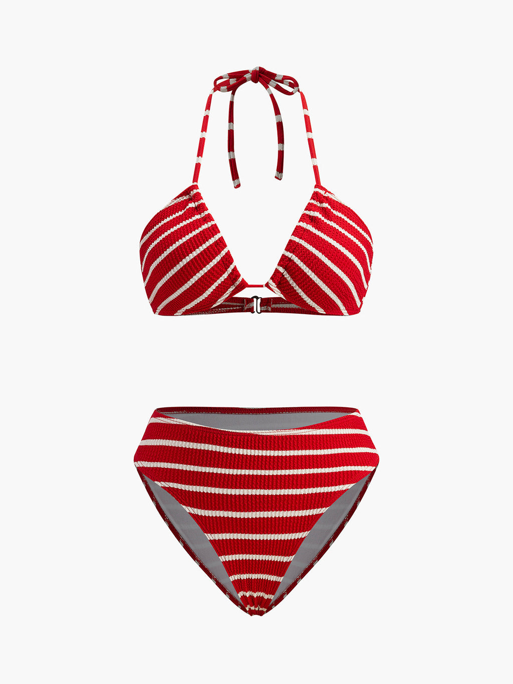 Striped Bikini Set with Shorts — Svelte Chic