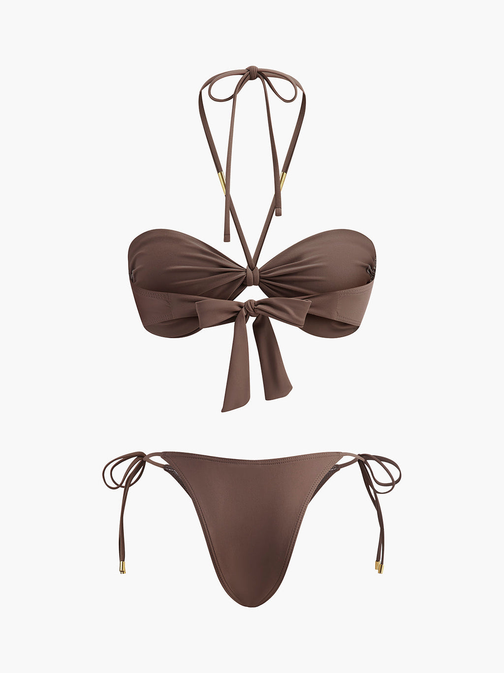 Bow Knot Halter Bikini Set — Svelte Chic