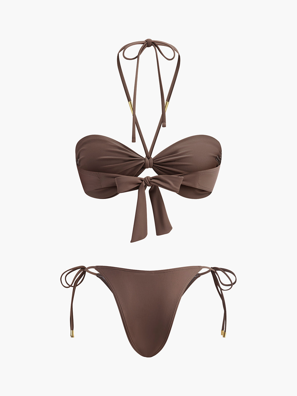 Bow Knot Halter Bikini Set — Svelte Chic