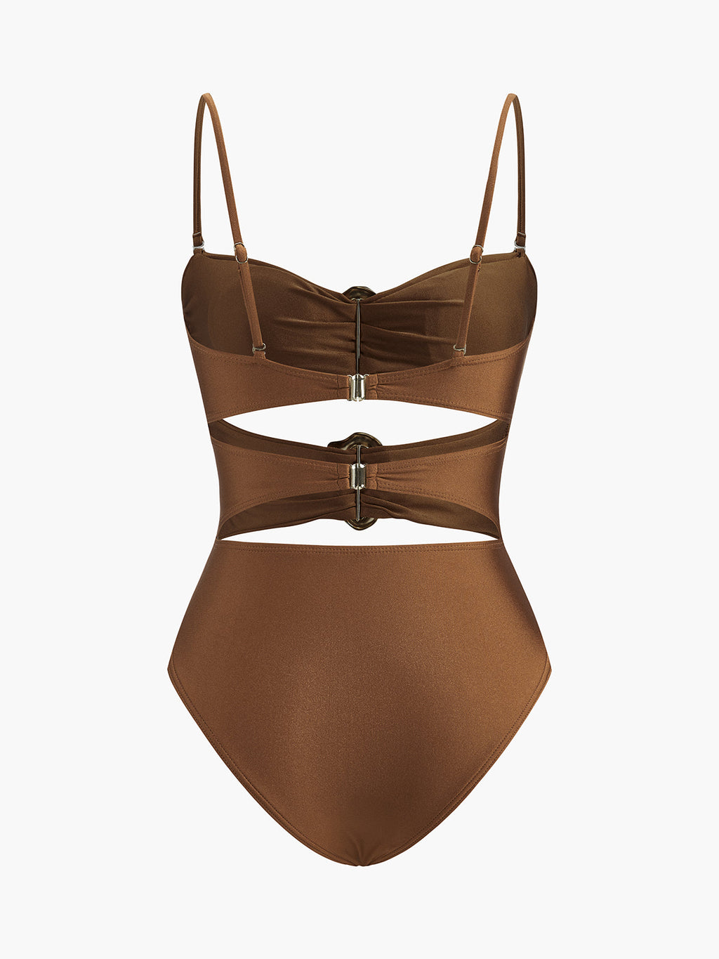 Metal Detail Cutout Swimsuit — Svelte Chic