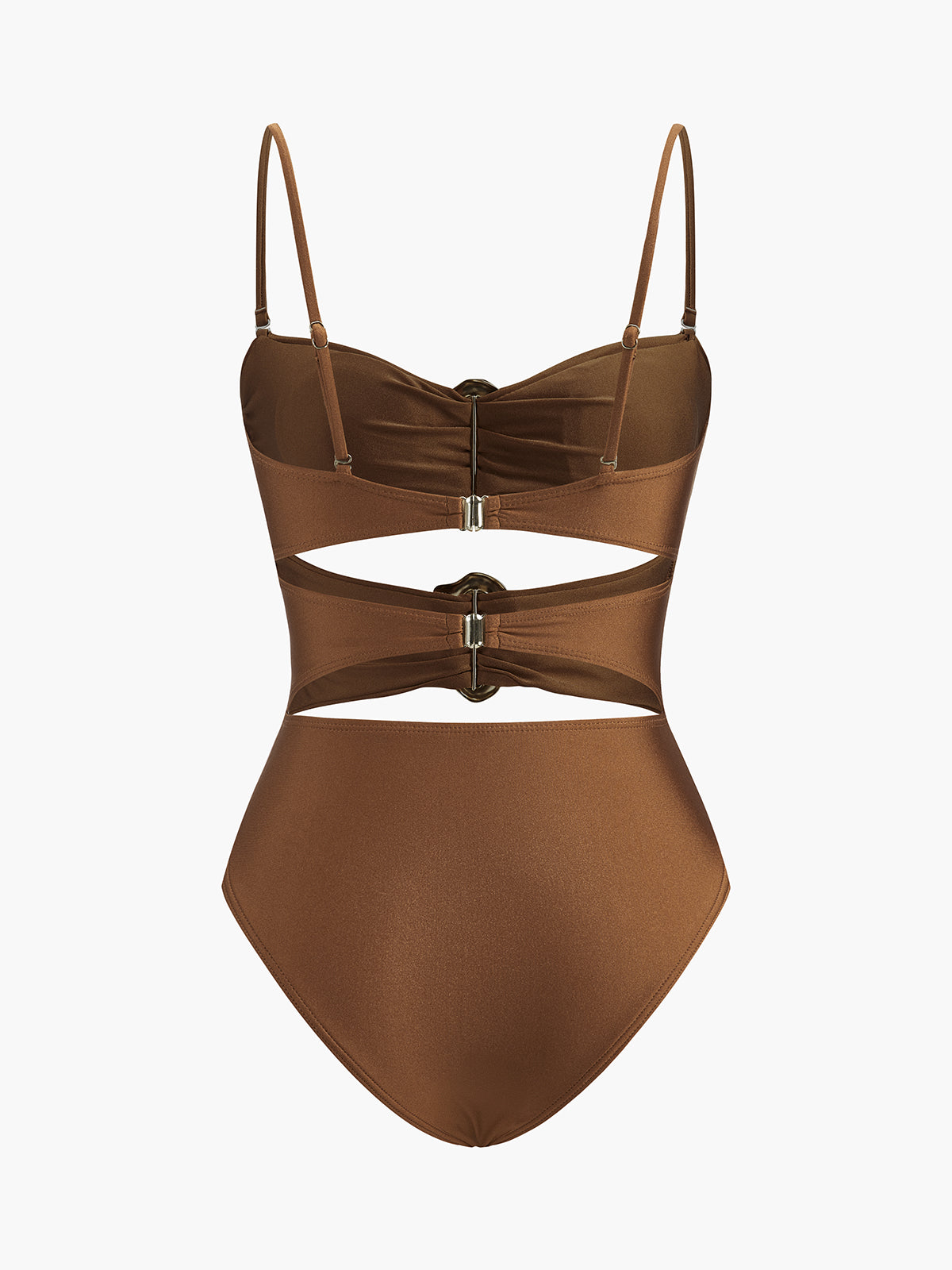 Metal Detail Cutout Swimsuit — Svelte Chic