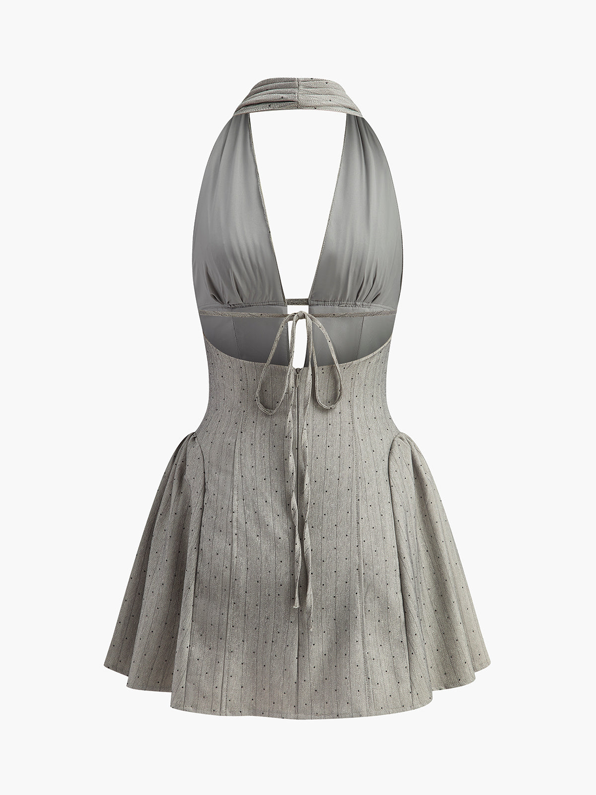 Ronia Halter Pleated Mini Dress — Svelte Chic