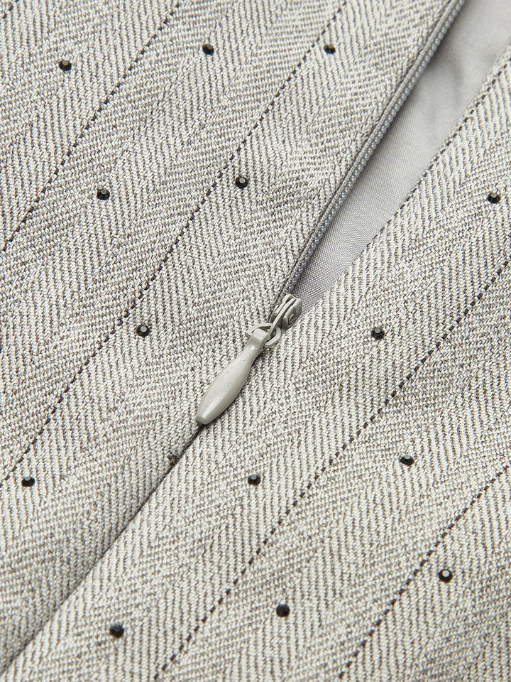 Şık Sırt Bağlamalı Sırt Dekolteli Plise Abiye Elbise