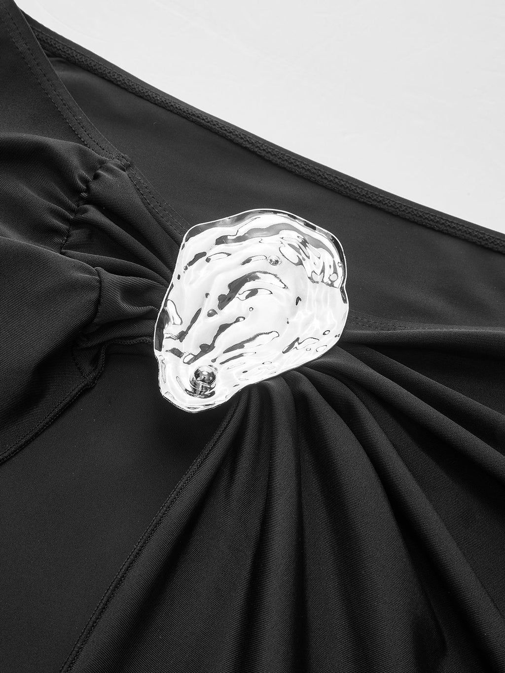 Metal Accent Twist Sarong Skirt — Svelte Chic